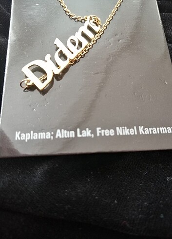 Didem yazılı kolye