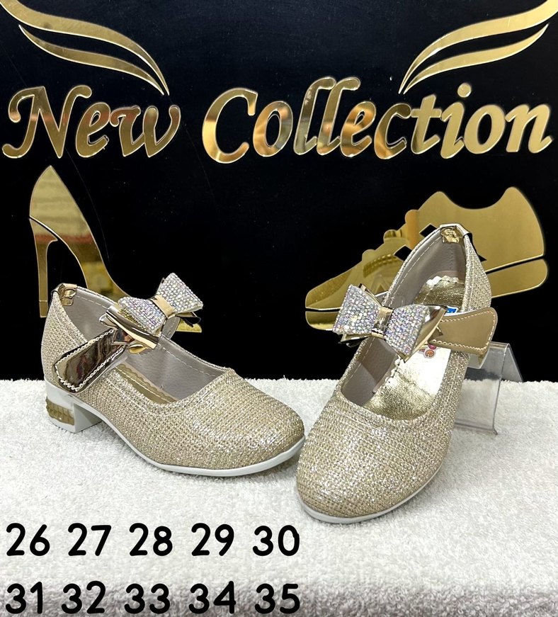 Kız Çocuk Gri Modern Klasik Fiyonklu Babet - Görsel 2