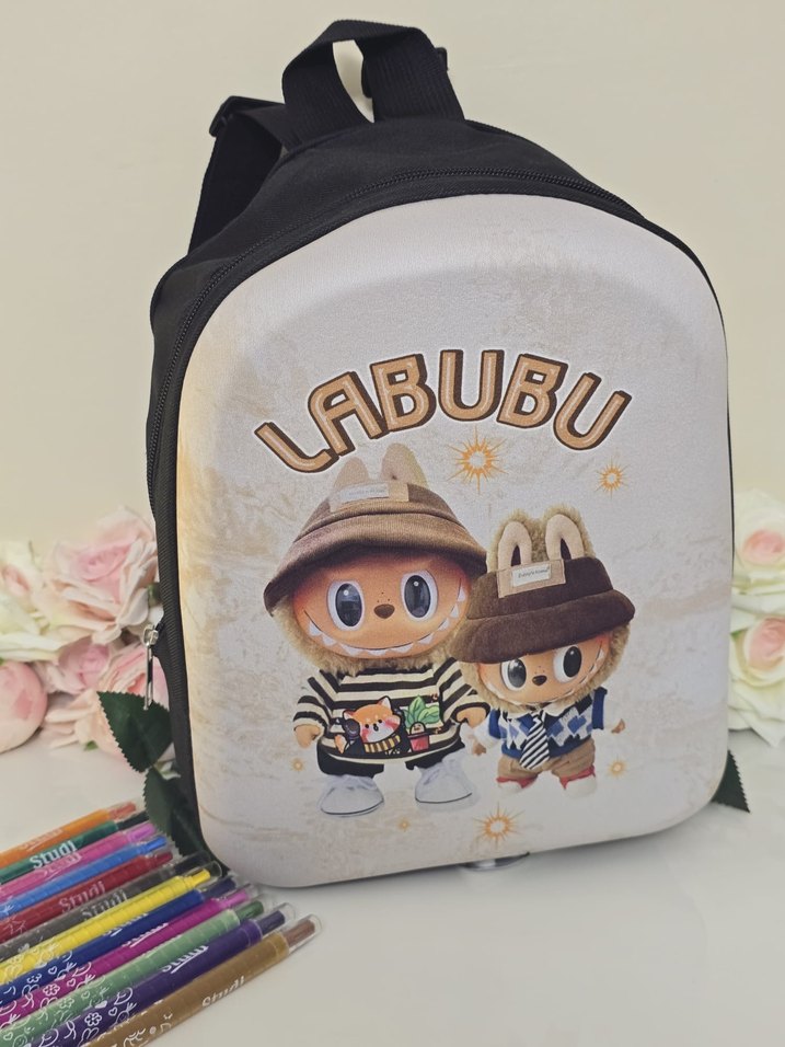 Renkli Dinozor Baskılı Çocuk Sırt Çantası - Görsel 4