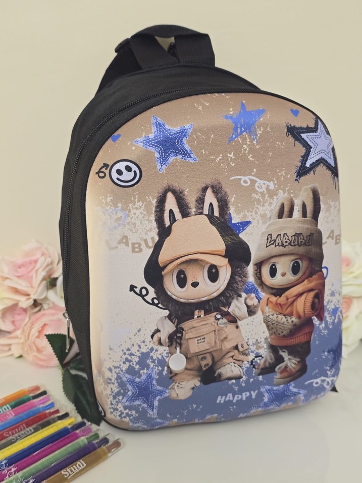 Renkli Dinozor Baskılı Çocuk Sırt Çantası - Görsel 5