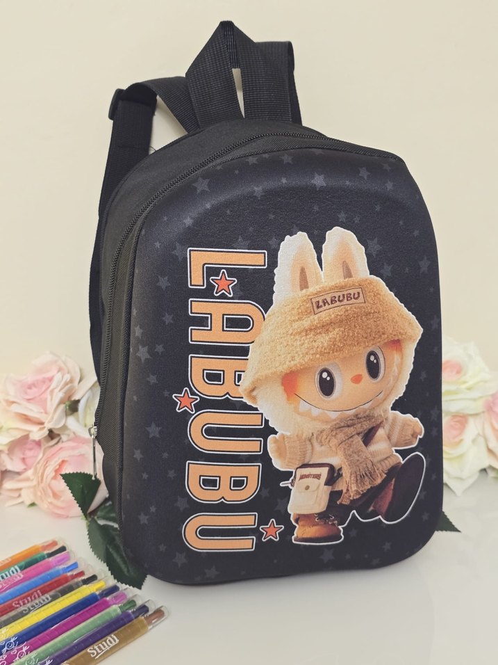 Renkli Dinozor Baskılı Çocuk Sırt Çantası - Görsel 2