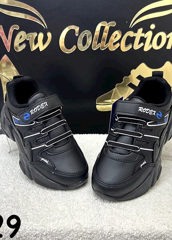 Erkek Çocuk Yılan Desenli Siyah Spor Ayakkabı - Görsel 2