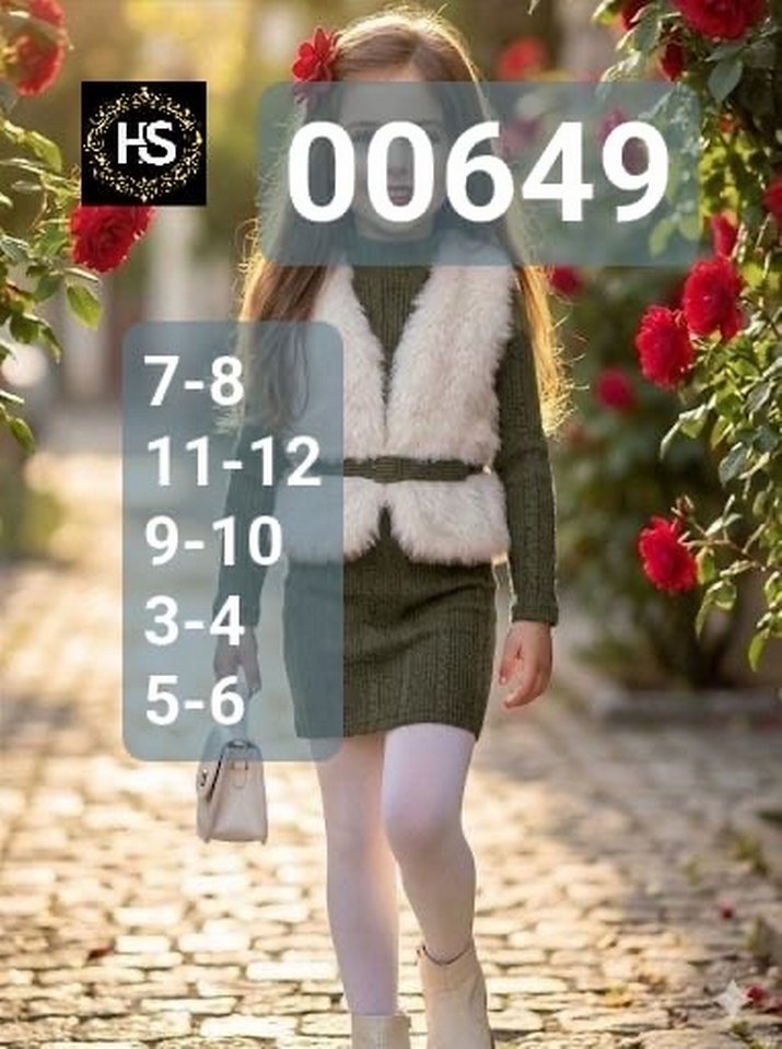 Mor Fitted Elbise ve Kürklü Yelek - Görsel 3