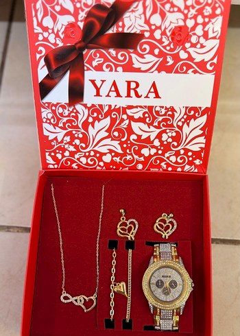 Altın Renkli Zincir Detaylı Kadın Takı Seti - Görsel 6