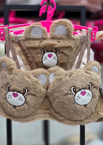 Nakışlı, sevimli tavşan kürklü, normal dolgulu iç takım - Görsel 4