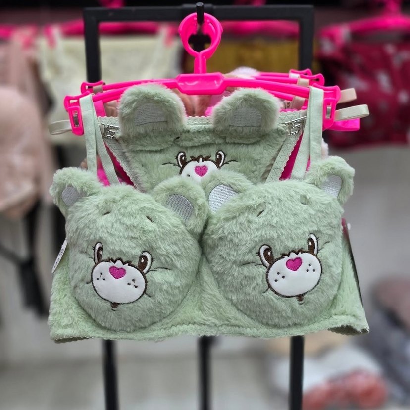 Nakışlı, sevimli tavşan kürklü, normal dolgulu iç takım - Görsel 3