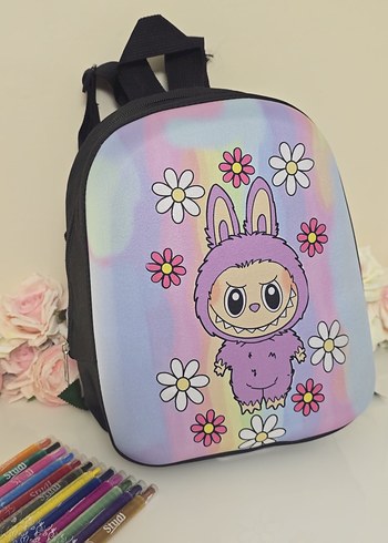 Pastel Renkli Çiçekli Çocuk Sırt Çantası