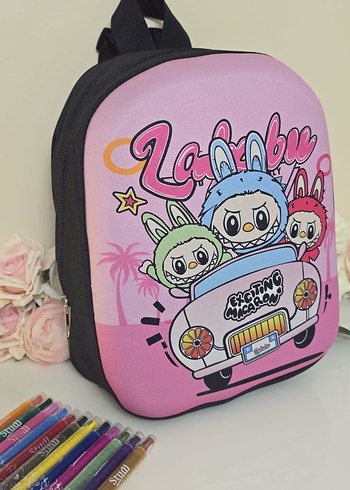 Pastel Renkli Çiçekli Çocuk Sırt Çantası - Görsel 3