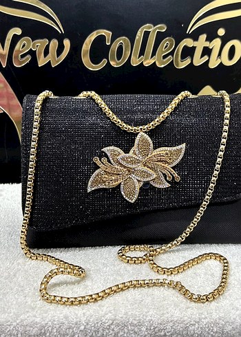 Zincir Detaylı Beyaz Kadın Abiye Çanta - Görsel 4