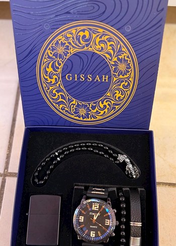 Erkek Altın Renkli Bohem Klasik Saat Seti - Görsel 3