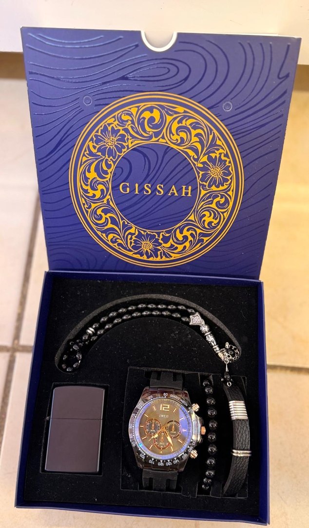 Erkek Altın Renkli Bohem Klasik Saat Seti - Görsel 5