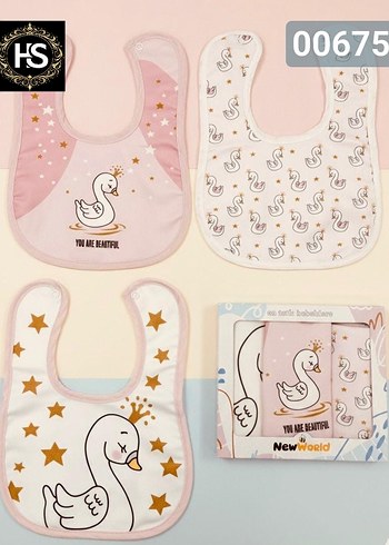 Unicorn Desenli Pastel Renkli Bebek Önlüğü - Görsel 2