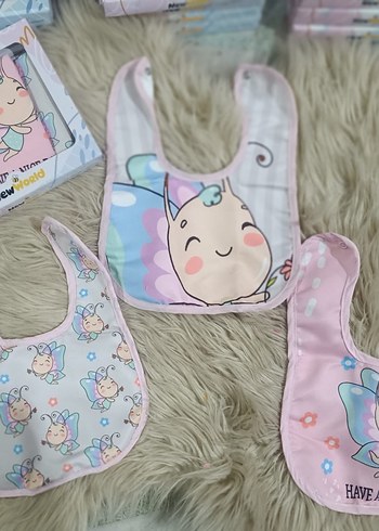 Unicorn Desenli Pastel Renkli Bebek Önlüğü - Görsel 5