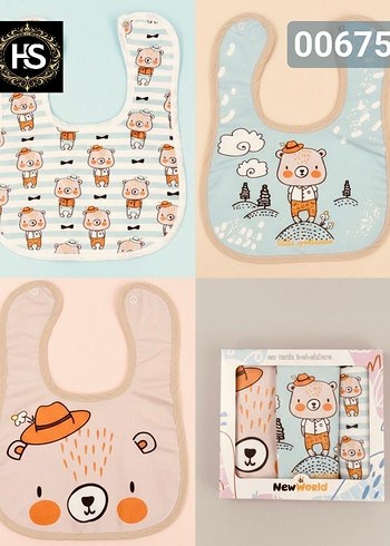 Unicorn Desenli Pastel Renkli Bebek Önlüğü - Görsel 9