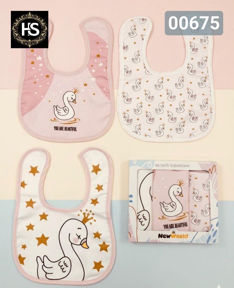 Unicorn Desenli Pastel Renkli Bebek Önlüğü - Görsel 2