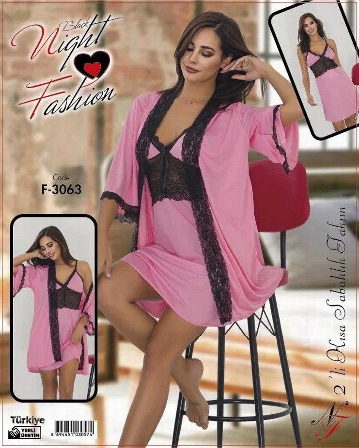 Leopar Desenli Mini Kadın Pijama Takımı - Görsel 4