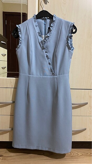 Chima Bebe Mavi mini Elbise