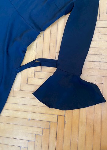 Koton Uzun Kollu Siyah Elbise - Görsel 4