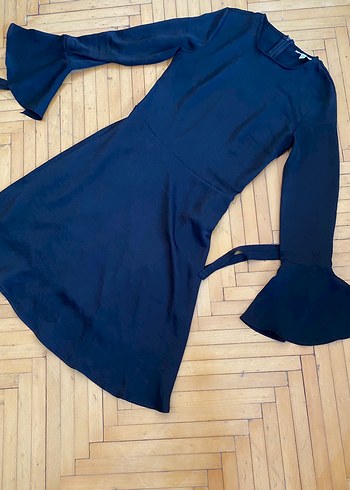 Koton Uzun Kollu Siyah Elbise - Görsel 2