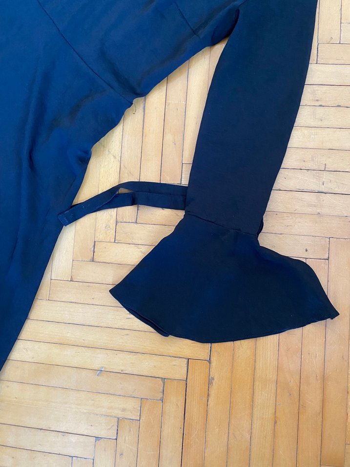 Koton Uzun Kollu Siyah Elbise - Görsel 4