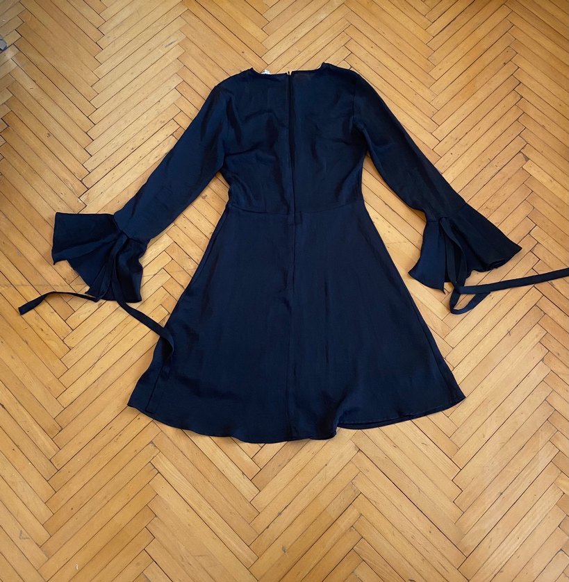 Koton Uzun Kollu Siyah Elbise - Görsel 5