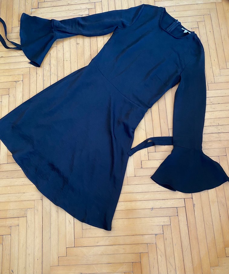 Koton Uzun Kollu Siyah Elbise - Görsel 2