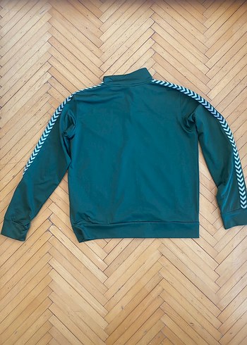 l Beden yeşil Renk Hummel Koyu Yeşil Fermuarlı Spor Ceket