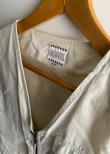 Erkek Bej Fermuarlı Safari Yelek - Görsel 4