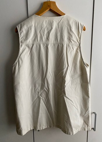 Erkek Bej Fermuarlı Safari Yelek - Görsel 7