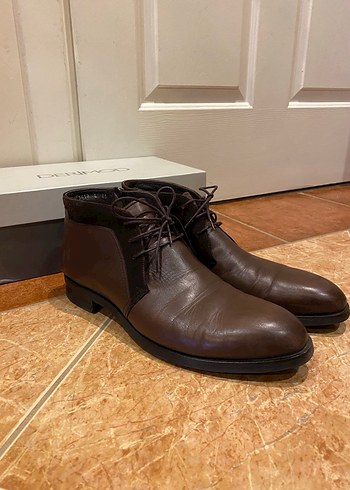 Derimod Kahverengi Deri Erkek Klasik Bot - Görsel 2