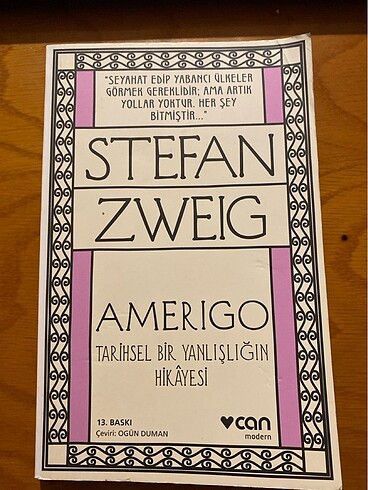 Stefan Zweig- Amerigo