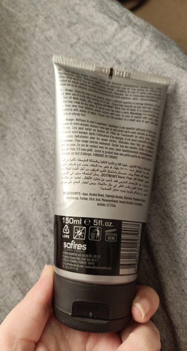 Ostwins Derin Temizleyici Siyah Maske 150ml - Görsel 4