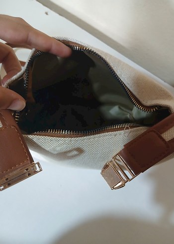 Beden ten rengi Renk Bej Minimalist Kadın Çapraz Çanta