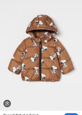 24-36 Ay Beden kahverengi Renk h&m Kahverengi Kapüşonlu Erkek Çocuk Mont