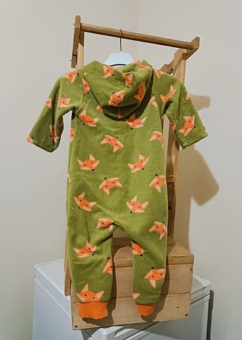 HelloBaby Kapüşonlu Fermuarlı Bebek Tulum 2-3 yaş