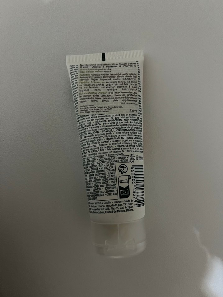 Yves Rocher Besleyici Organik Arnika El Kremi 75 ml - Görsel 2