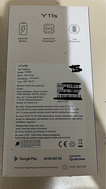 VİVO Y11S ANDROİD CEP TELEFONU - Görsel 14