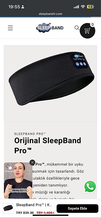 SLEEPBAND UYKU KULAKLIĞI