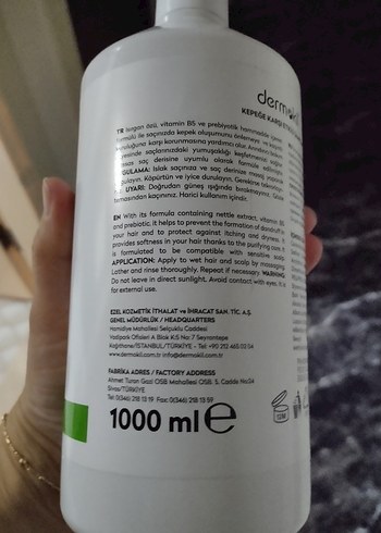  Beden Dermokil Kepek Karşı Etkili Şampuan 500 ml