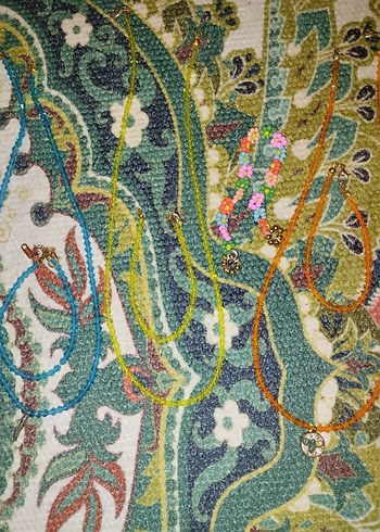 Boncuklu Çok Renkli Kadın El Zinciri - Görsel 2