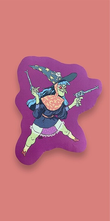 Büyük Boy İslor Cadı Sticker