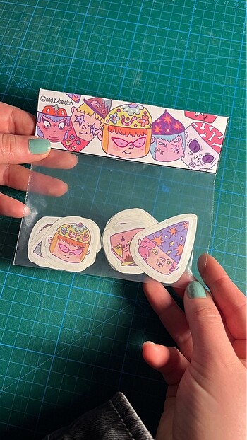 Tasarımcı Bad Babe ve Arkadaşlar 10?lu Sticker Pack