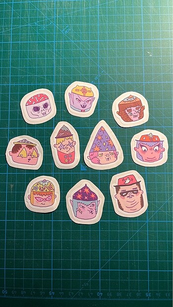 Beden çeşitli Renk Bad Babe ve Arkadaşlar 10?lu Sticker Pack