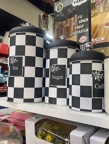 3lü set çay şeker kahve