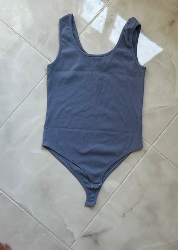 Mavi Kolsuz Fit Bodysuit zıbın