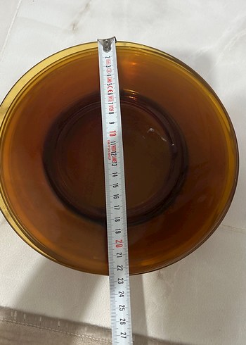 Diğer Koyu Bej Cam servis Tabak Seti