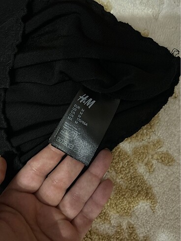 m Beden Siyah Crop bluz
