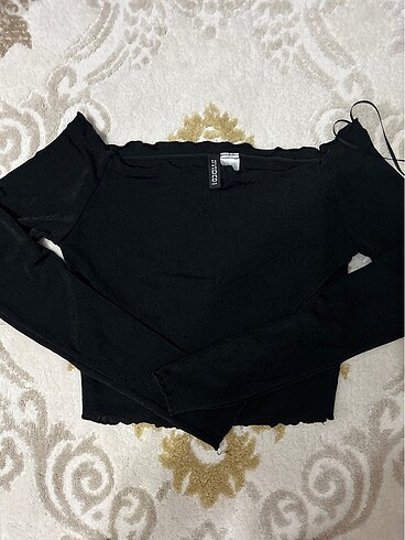 Siyah Crop bluz