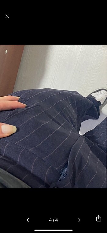 xs Beden lacivert Renk Trendyolmilla pantolon