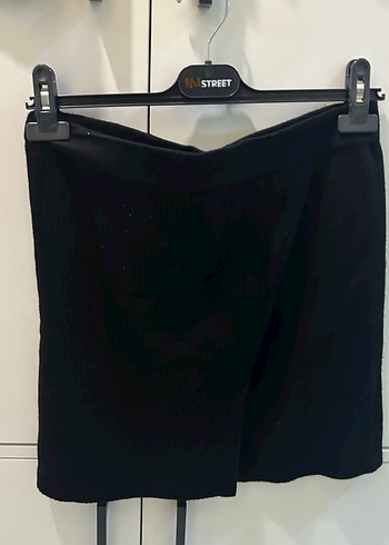 Kadın Siyah Triko Uzun Kollu Kazak, Etek ve Bluz - Görsel 3